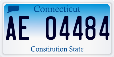 CT license plate AE04484
