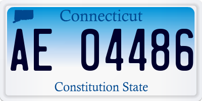 CT license plate AE04486