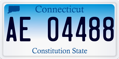 CT license plate AE04488