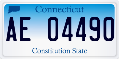 CT license plate AE04490