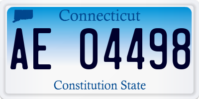 CT license plate AE04498
