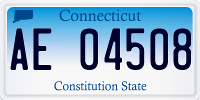 CT license plate AE04508