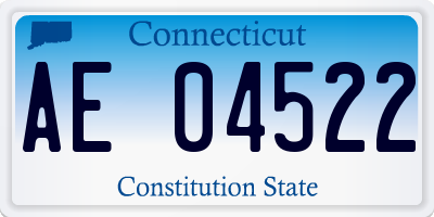 CT license plate AE04522