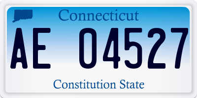 CT license plate AE04527