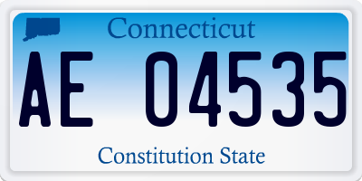 CT license plate AE04535