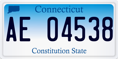 CT license plate AE04538