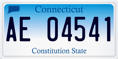 CT license plate AE04541