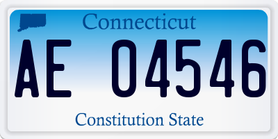 CT license plate AE04546