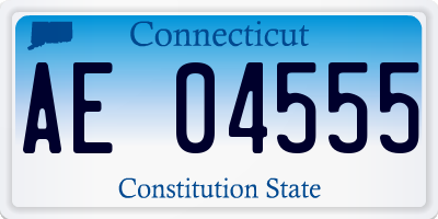 CT license plate AE04555