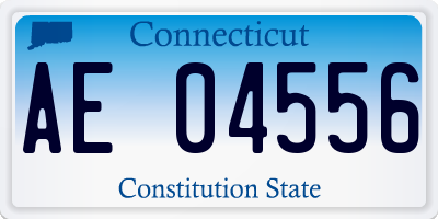 CT license plate AE04556