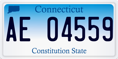 CT license plate AE04559