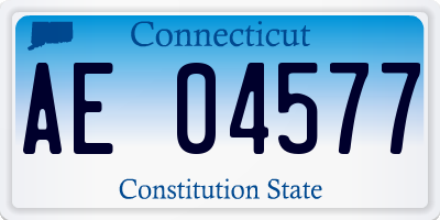CT license plate AE04577