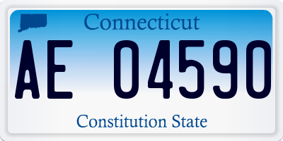 CT license plate AE04590