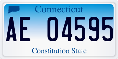 CT license plate AE04595