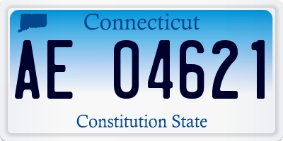 CT license plate AE04621