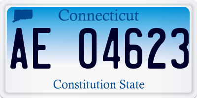 CT license plate AE04623