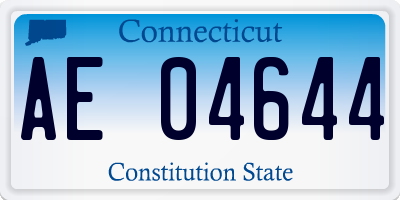 CT license plate AE04644