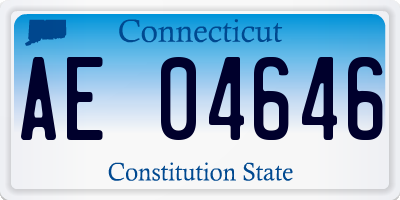 CT license plate AE04646