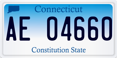 CT license plate AE04660