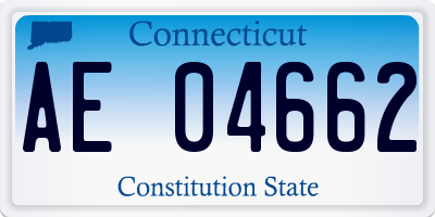 CT license plate AE04662