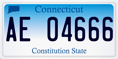 CT license plate AE04666