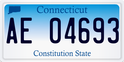 CT license plate AE04693