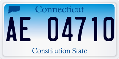 CT license plate AE04710