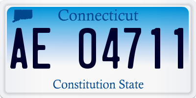 CT license plate AE04711