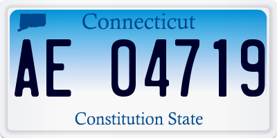 CT license plate AE04719