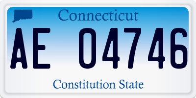 CT license plate AE04746