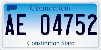 CT license plate AE04752