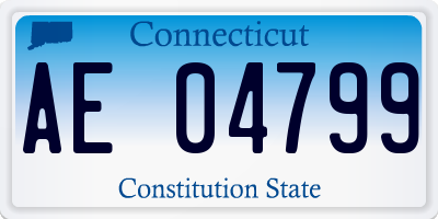 CT license plate AE04799