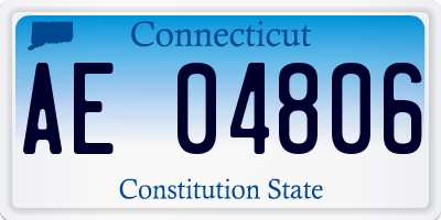 CT license plate AE04806