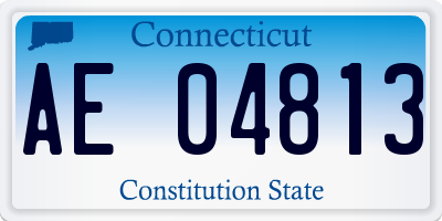 CT license plate AE04813