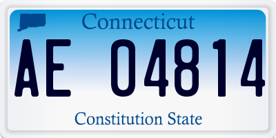 CT license plate AE04814