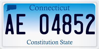 CT license plate AE04852