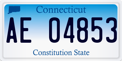 CT license plate AE04853