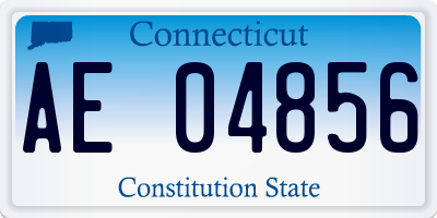 CT license plate AE04856