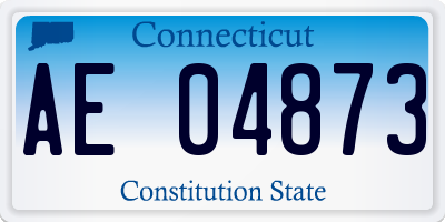 CT license plate AE04873