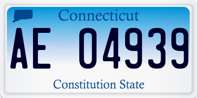 CT license plate AE04939