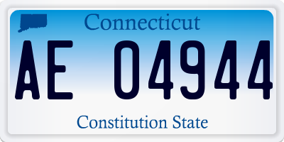 CT license plate AE04944