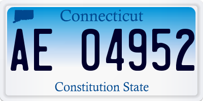 CT license plate AE04952