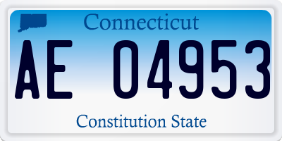 CT license plate AE04953