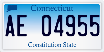 CT license plate AE04955