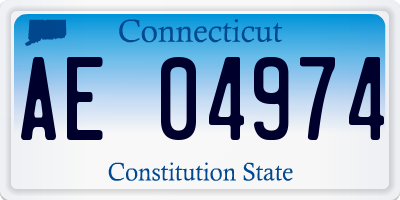 CT license plate AE04974