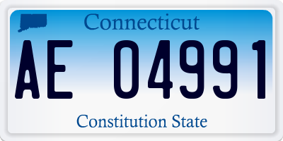 CT license plate AE04991