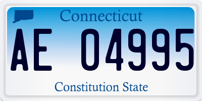 CT license plate AE04995