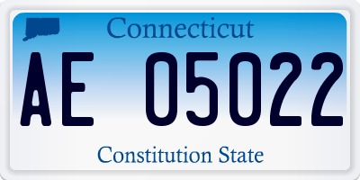 CT license plate AE05022