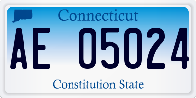 CT license plate AE05024