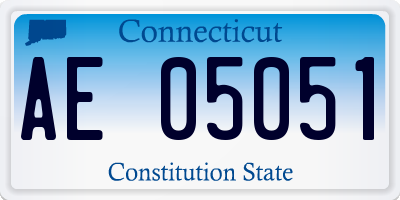CT license plate AE05051